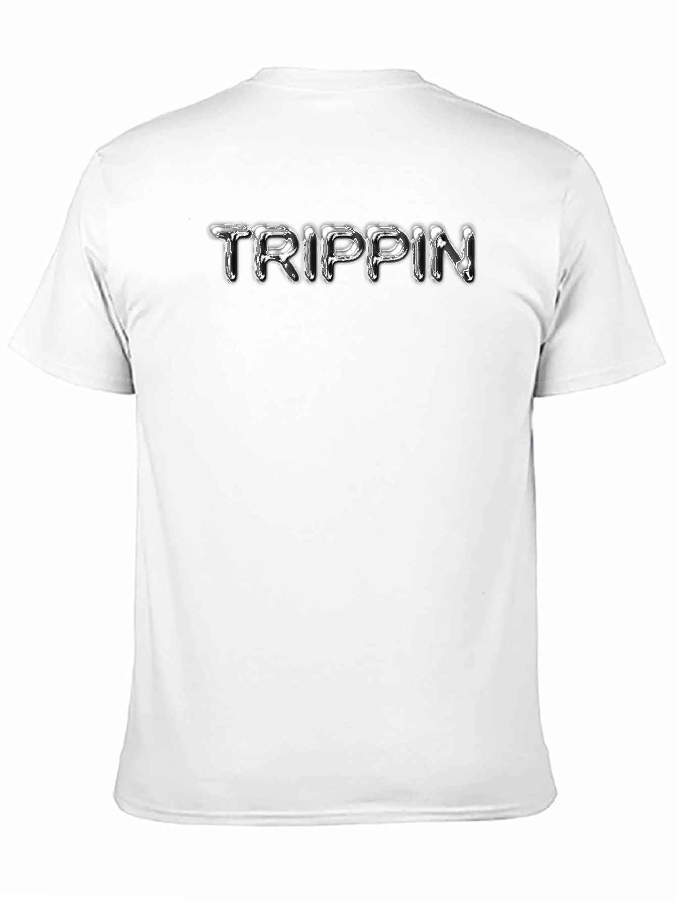 Trippin Black Graphic Tee - Cool & Casual