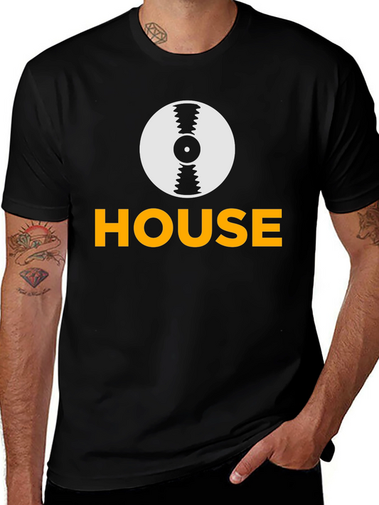 House Music Record Graphic Tee