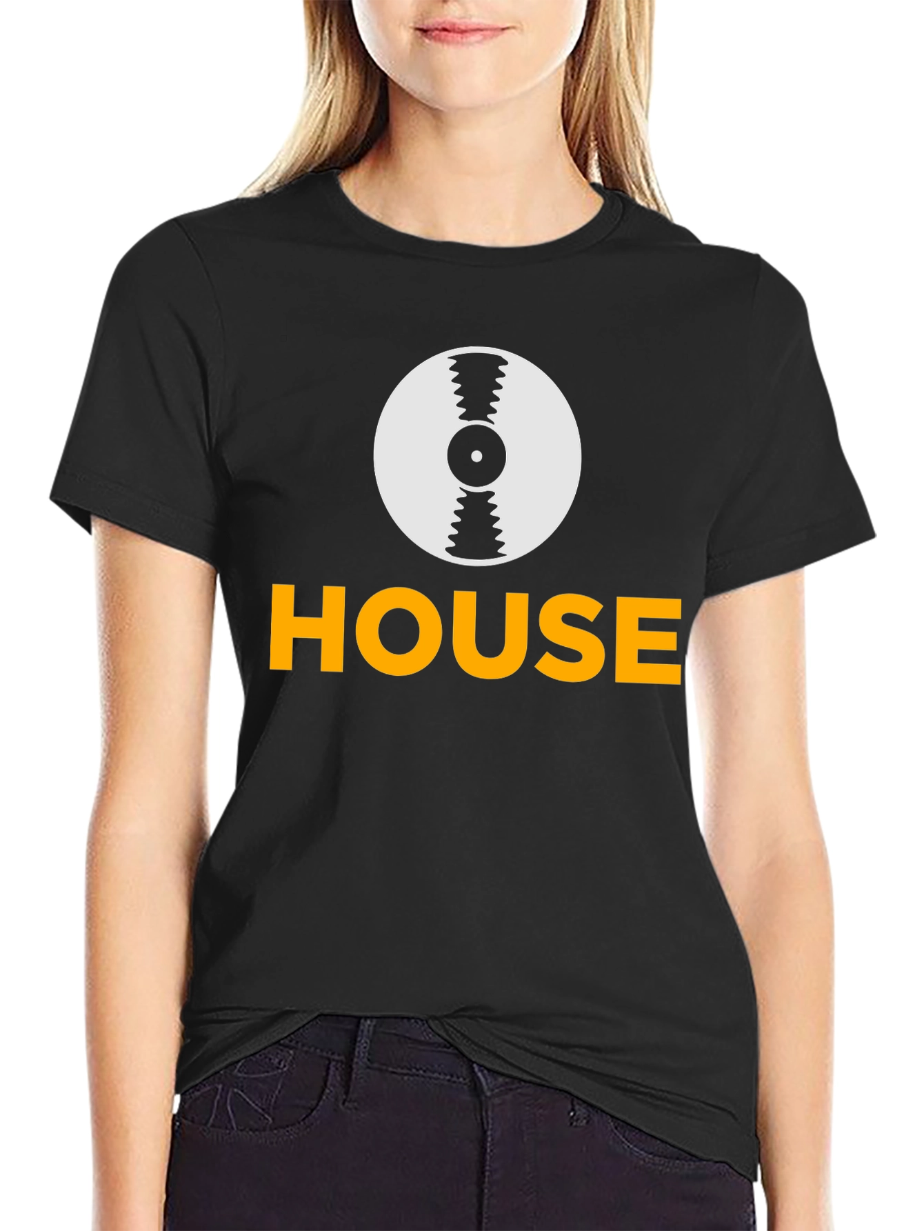 House Music Record Graphic Tee
