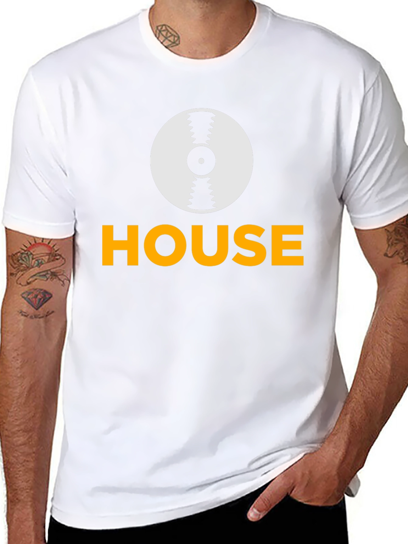 House Music Record Graphic Tee