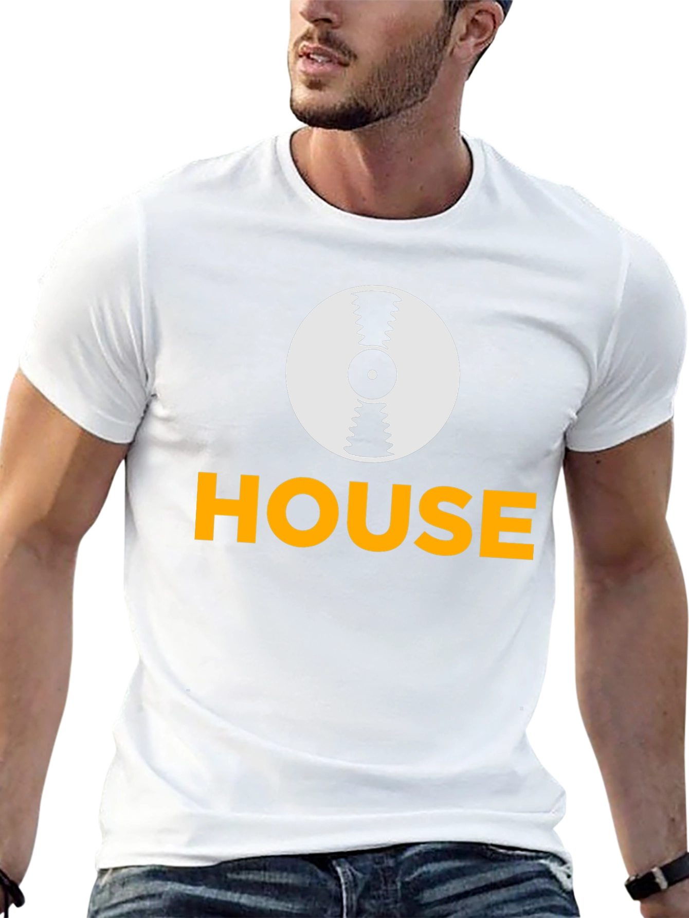 House Music Record Graphic Tee