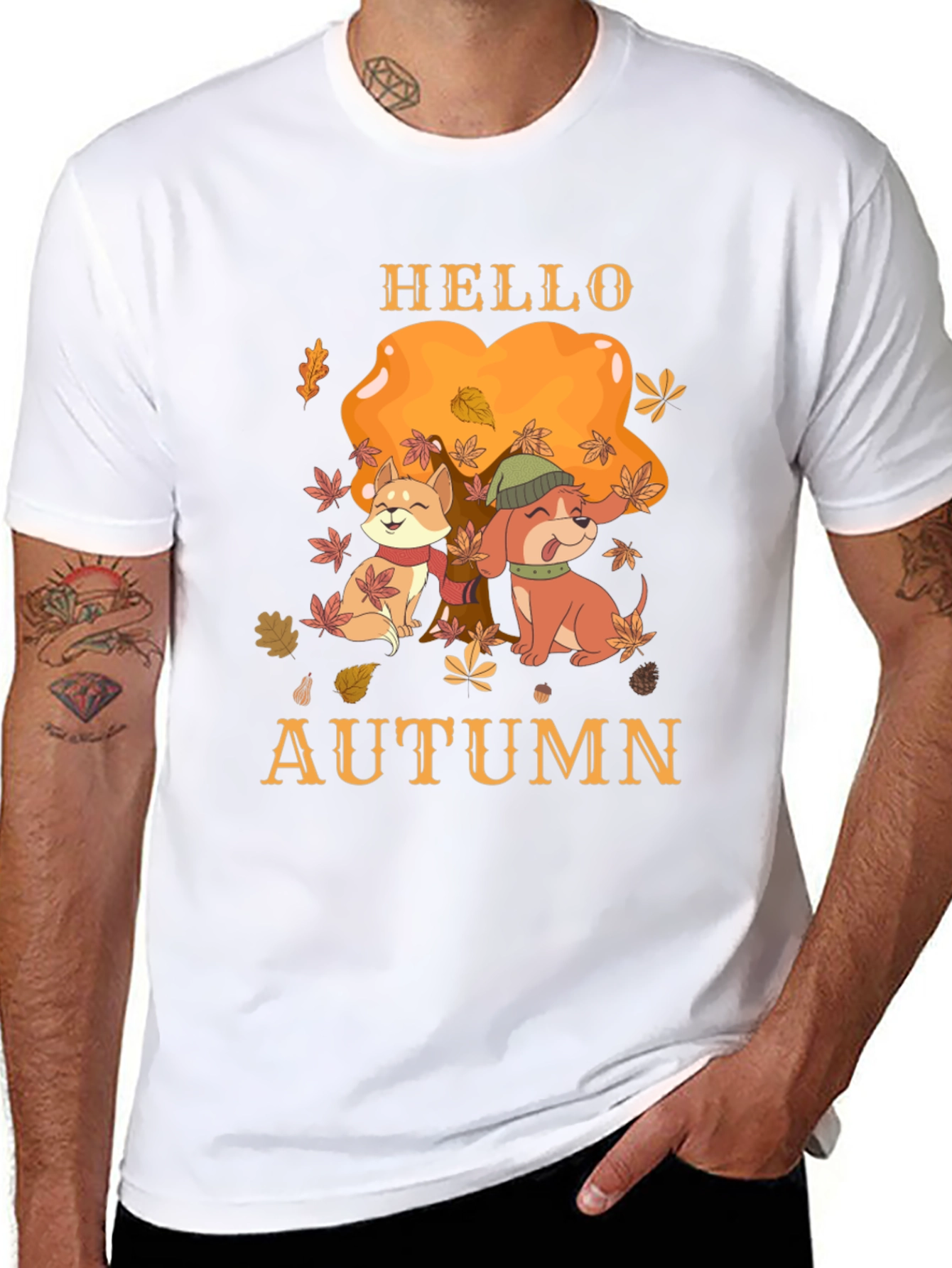 Hello Autumn Dog T-Shirt
