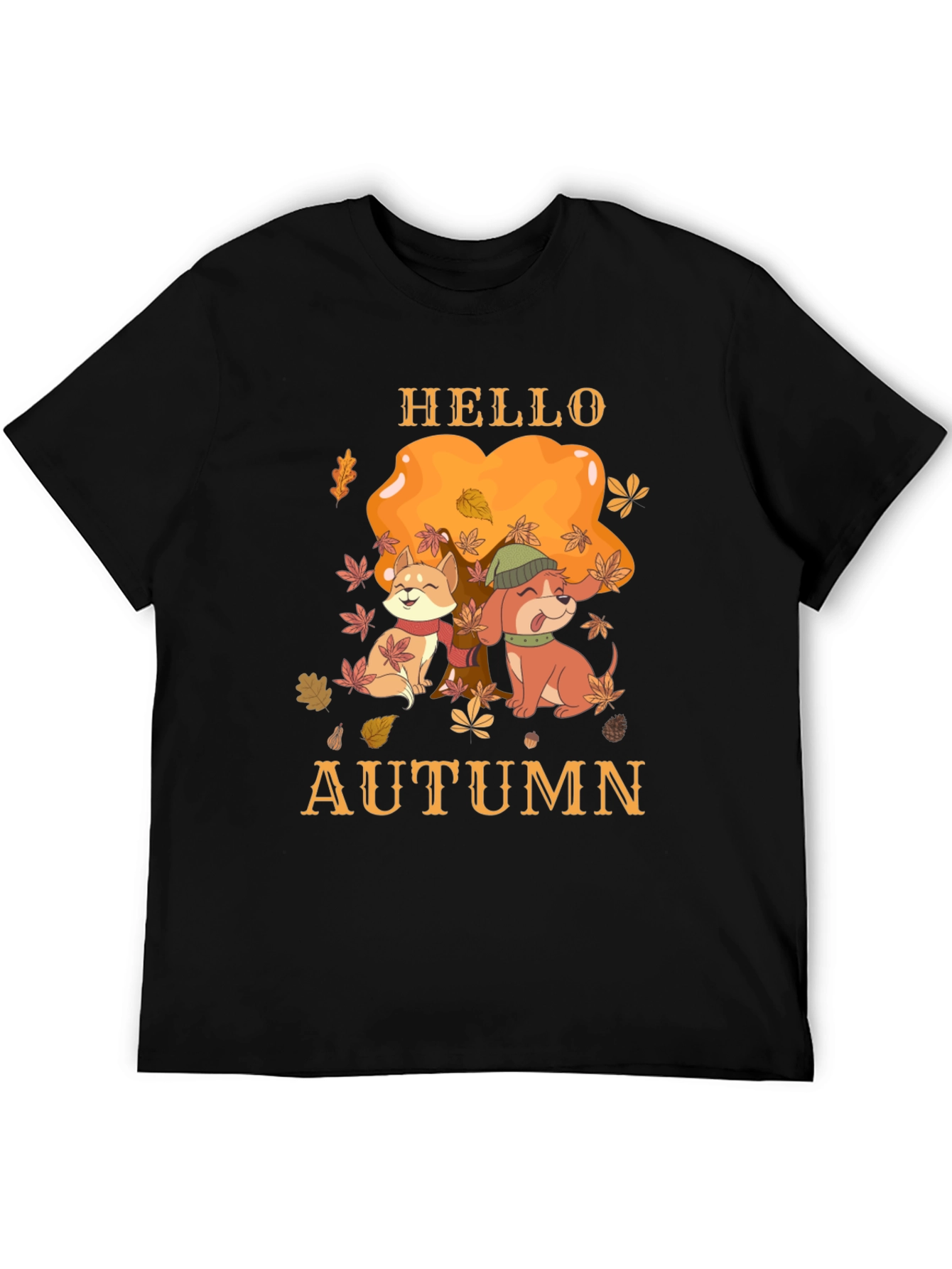 Hello Autumn Dog T-Shirt