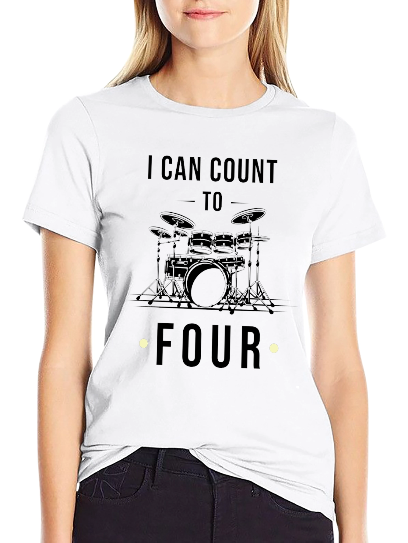 I Can Count To Four Drummer T-Shirt