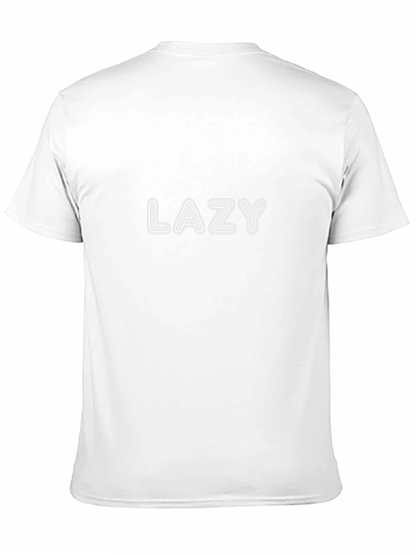 Lazy Graphic Tee - Casual Cotton Comfort
