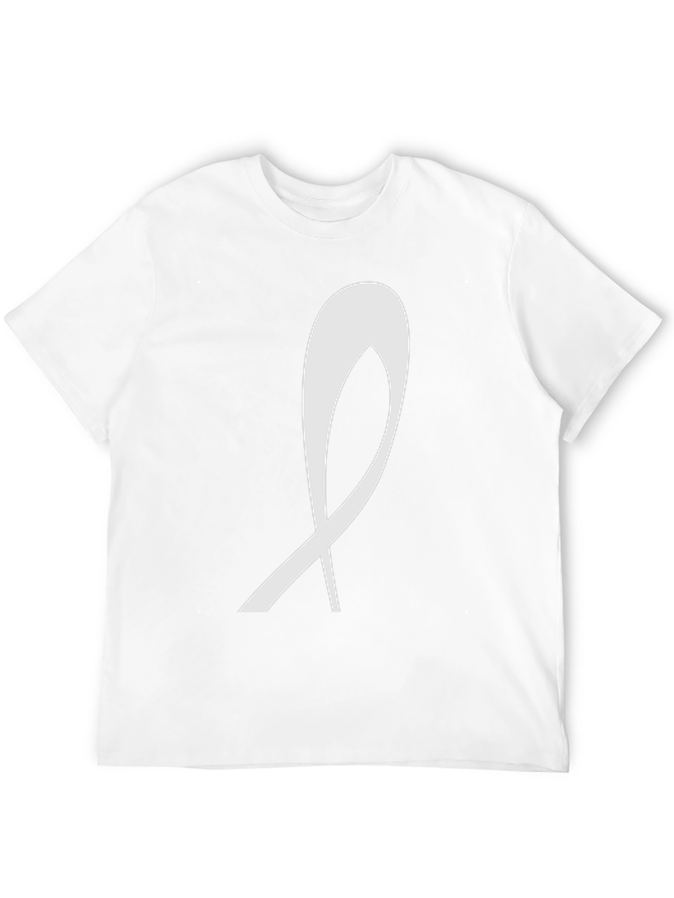 Modern Ribbon Graphic Black T-Shirt