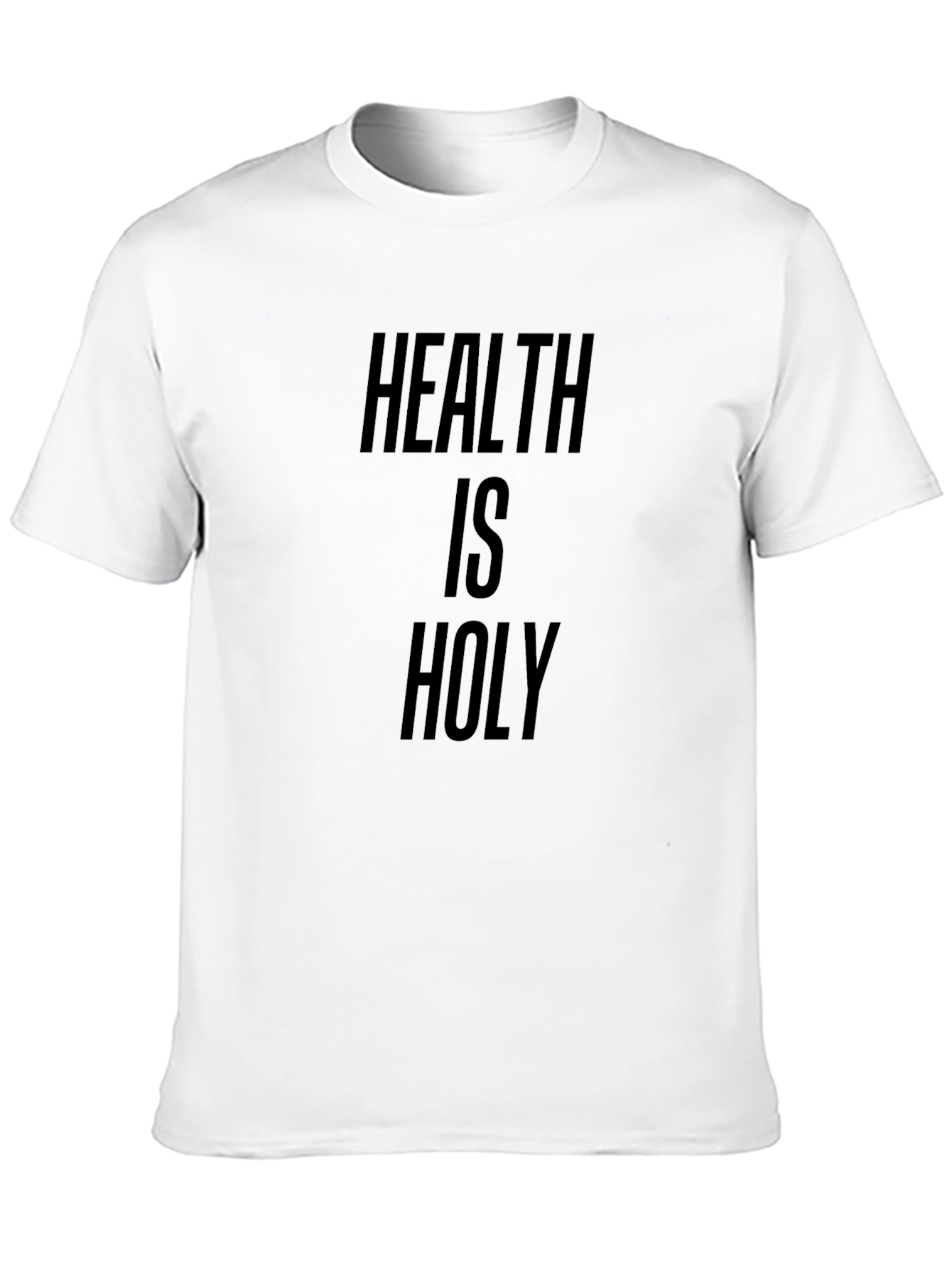 Health Is Holy Graphic Tee - Black