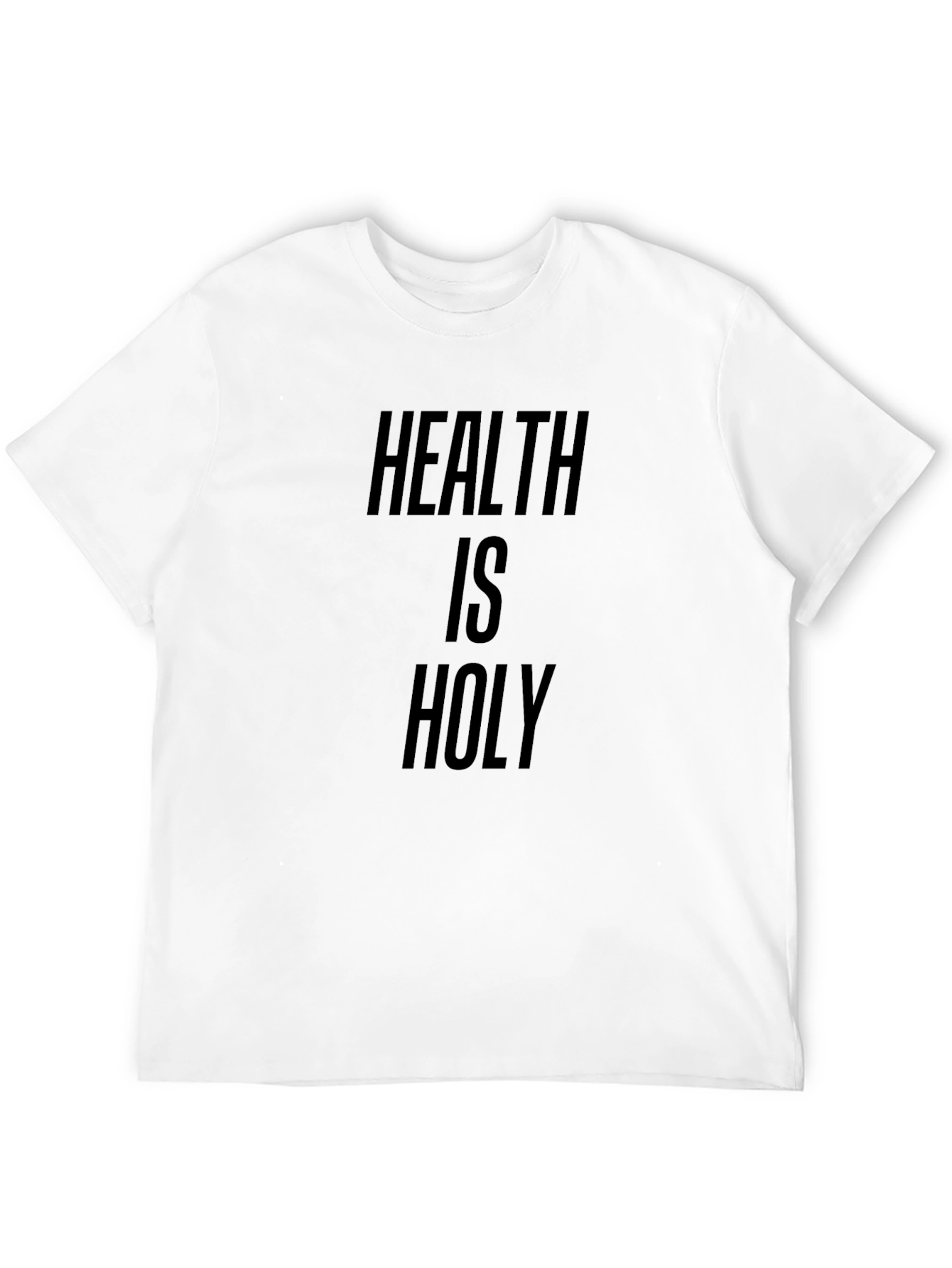 Health Is Holy Graphic Tee - Black