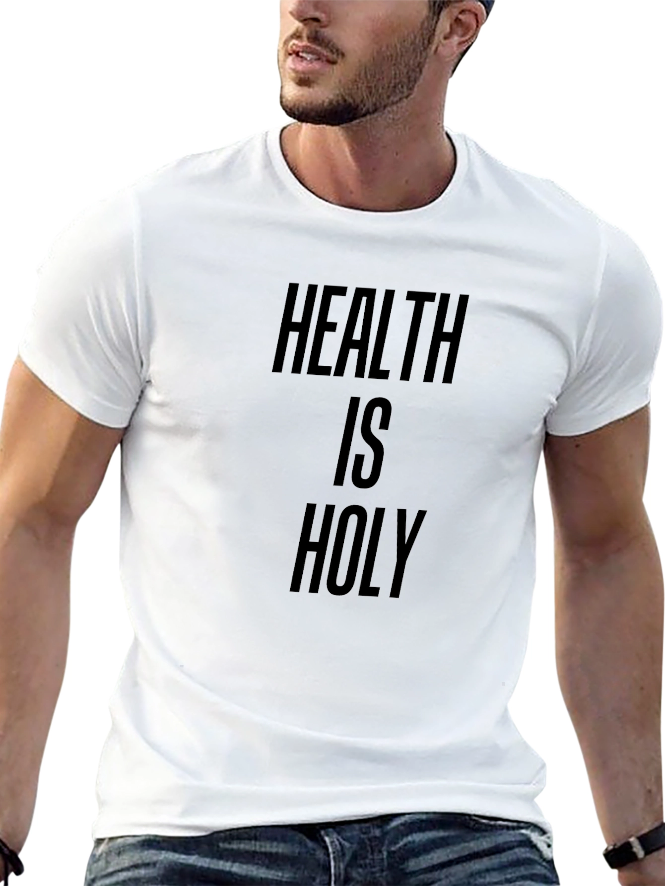 Health Is Holy Graphic Tee - Black