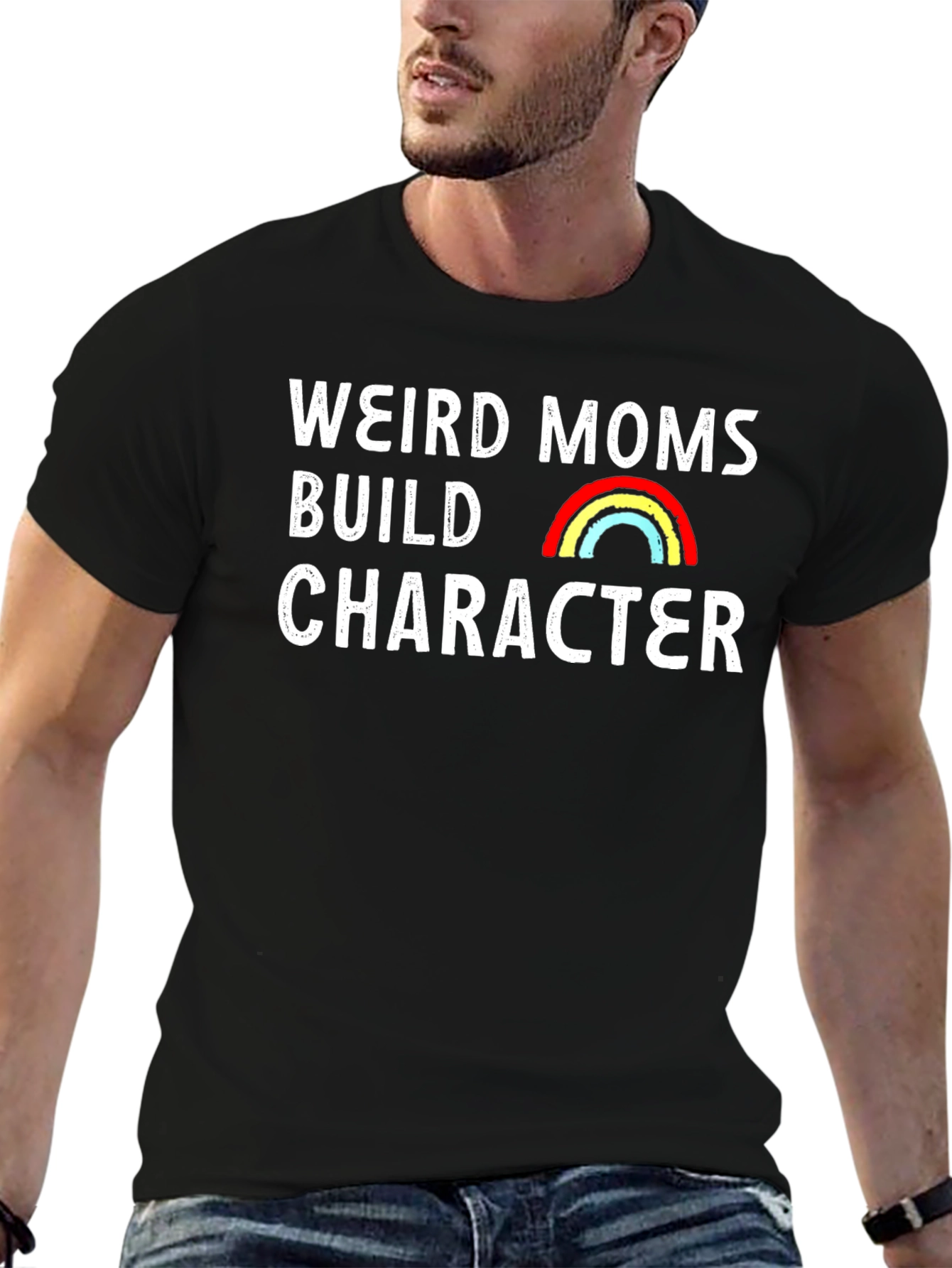 Weird Moms Build Character Graphic Tee