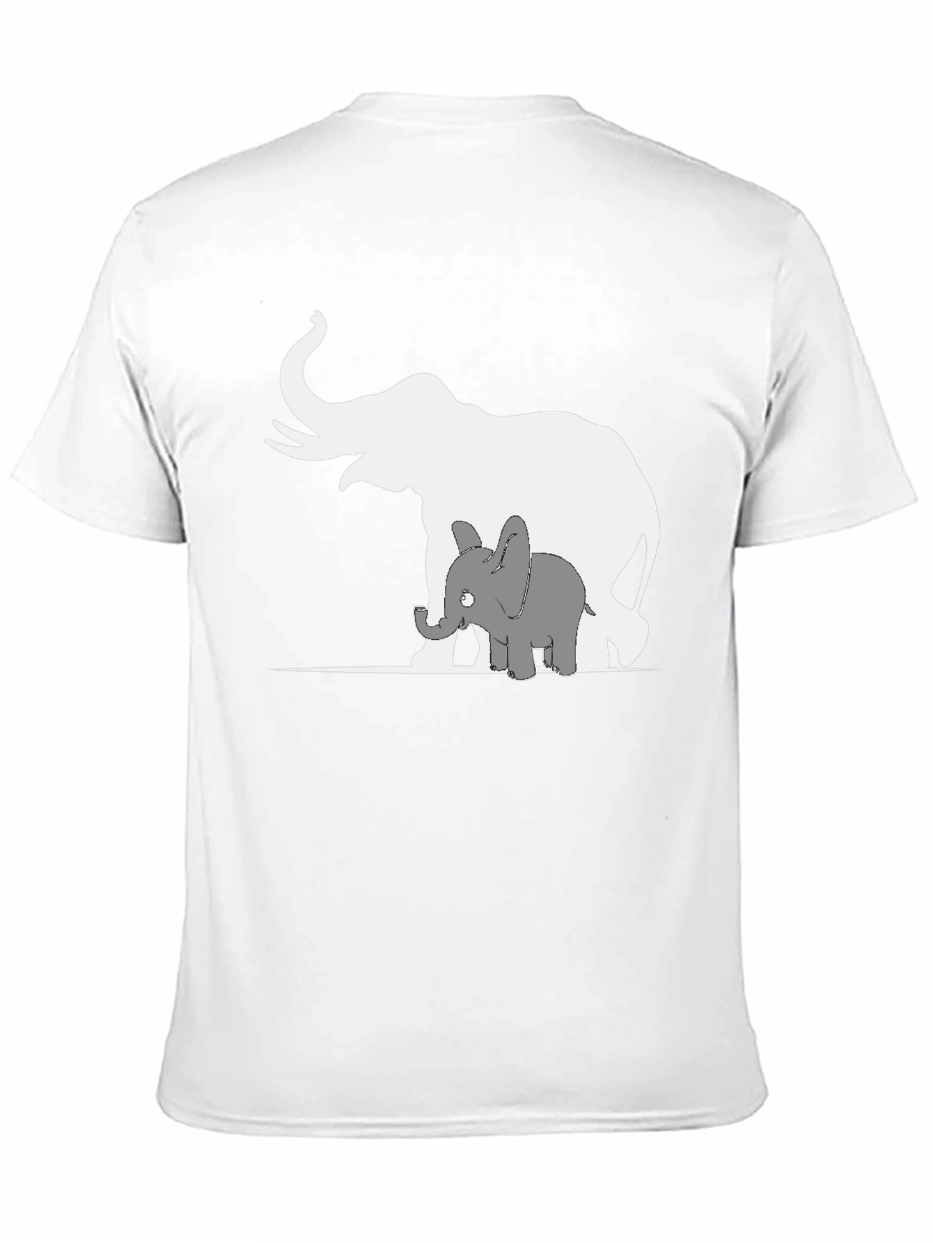 Elephant Family Graphic Tee - Black Cotton Casual Shirt