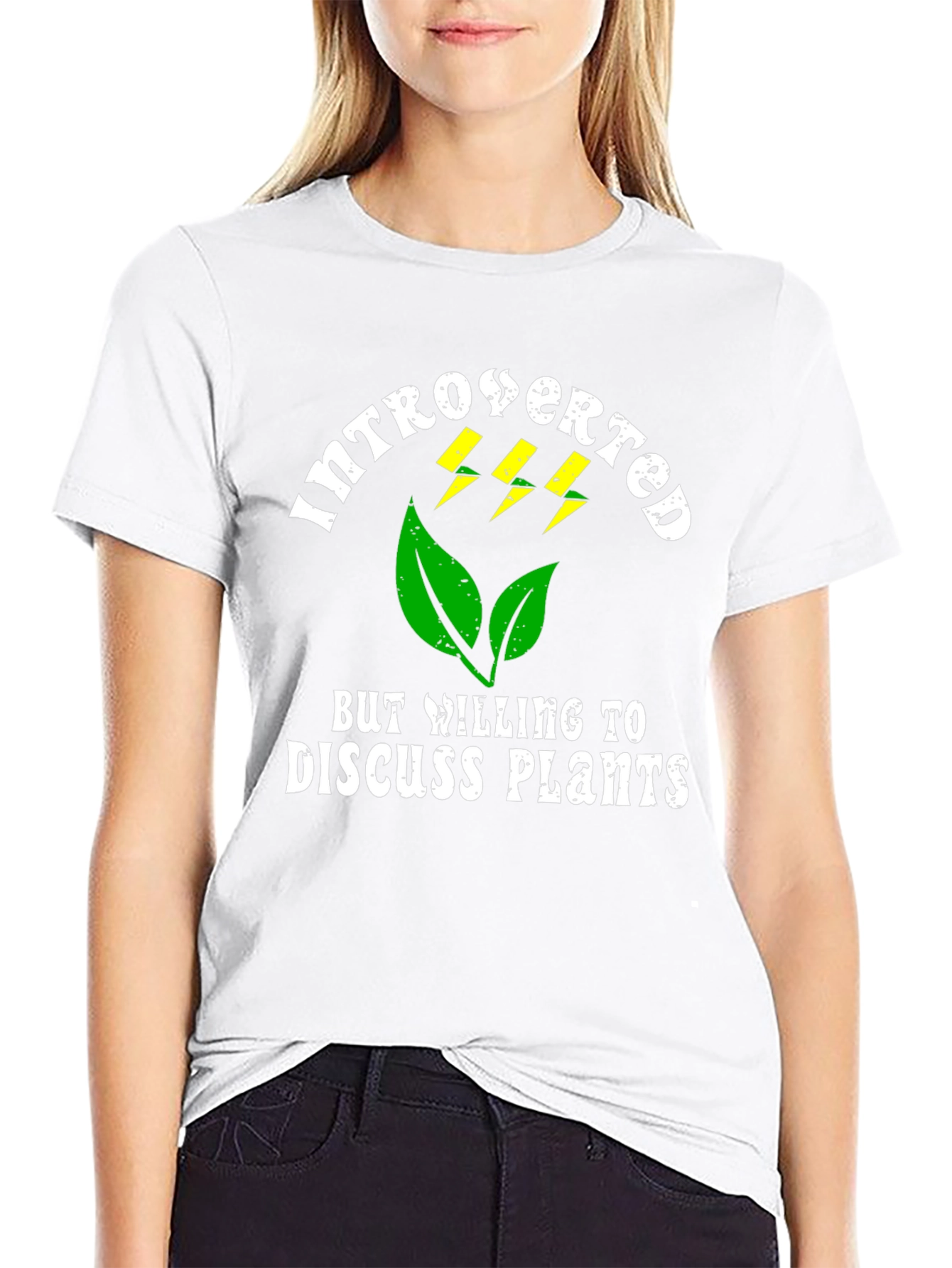 Introverted Plant Lover Graphic T-Shirt