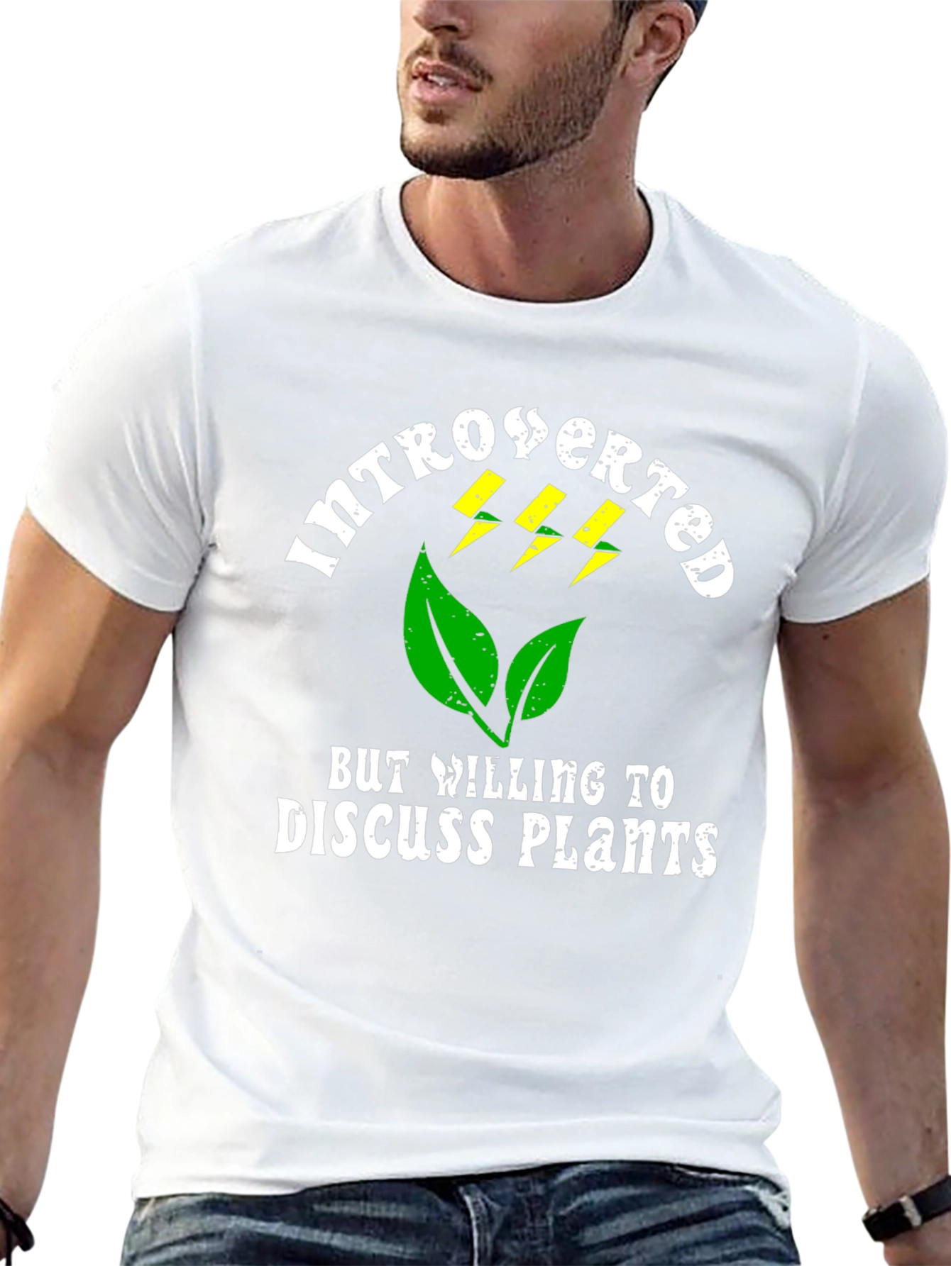 Introverted Plant Lover Graphic T-Shirt