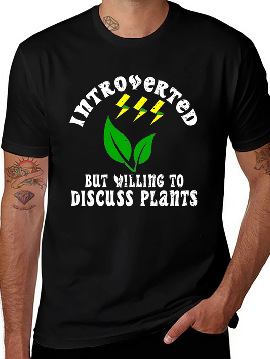 Introverted Plant Lover Graphic T-Shirt