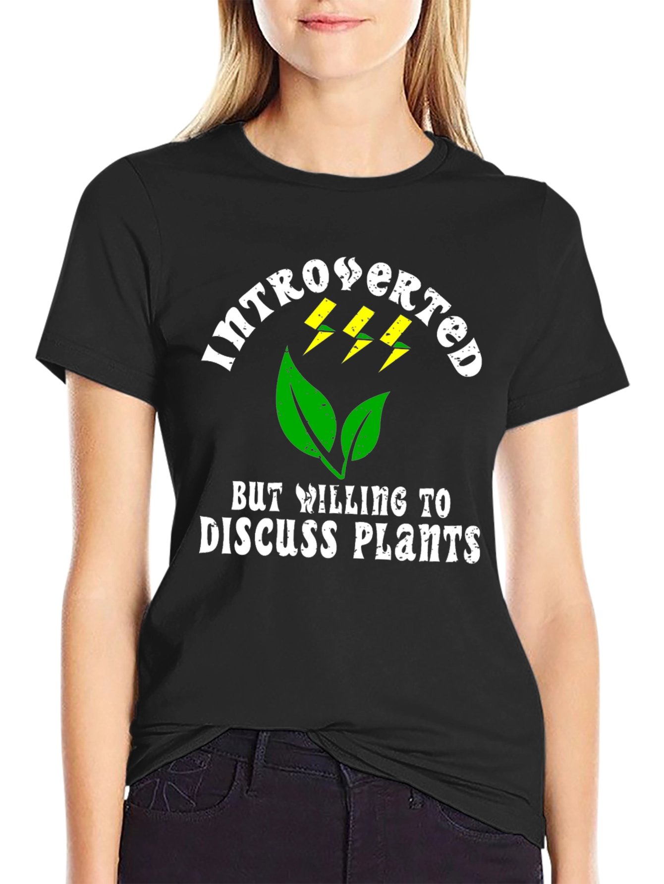 Introverted Plant Lover Graphic T-Shirt