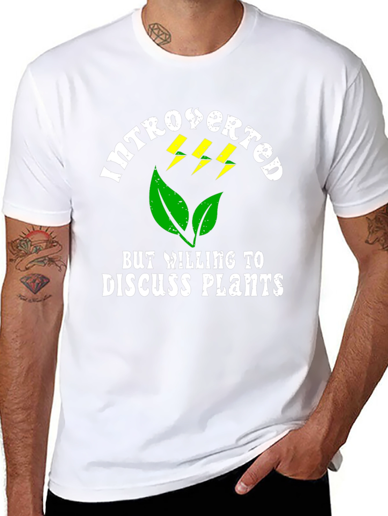 Introverted Plant Lover Graphic T-Shirt