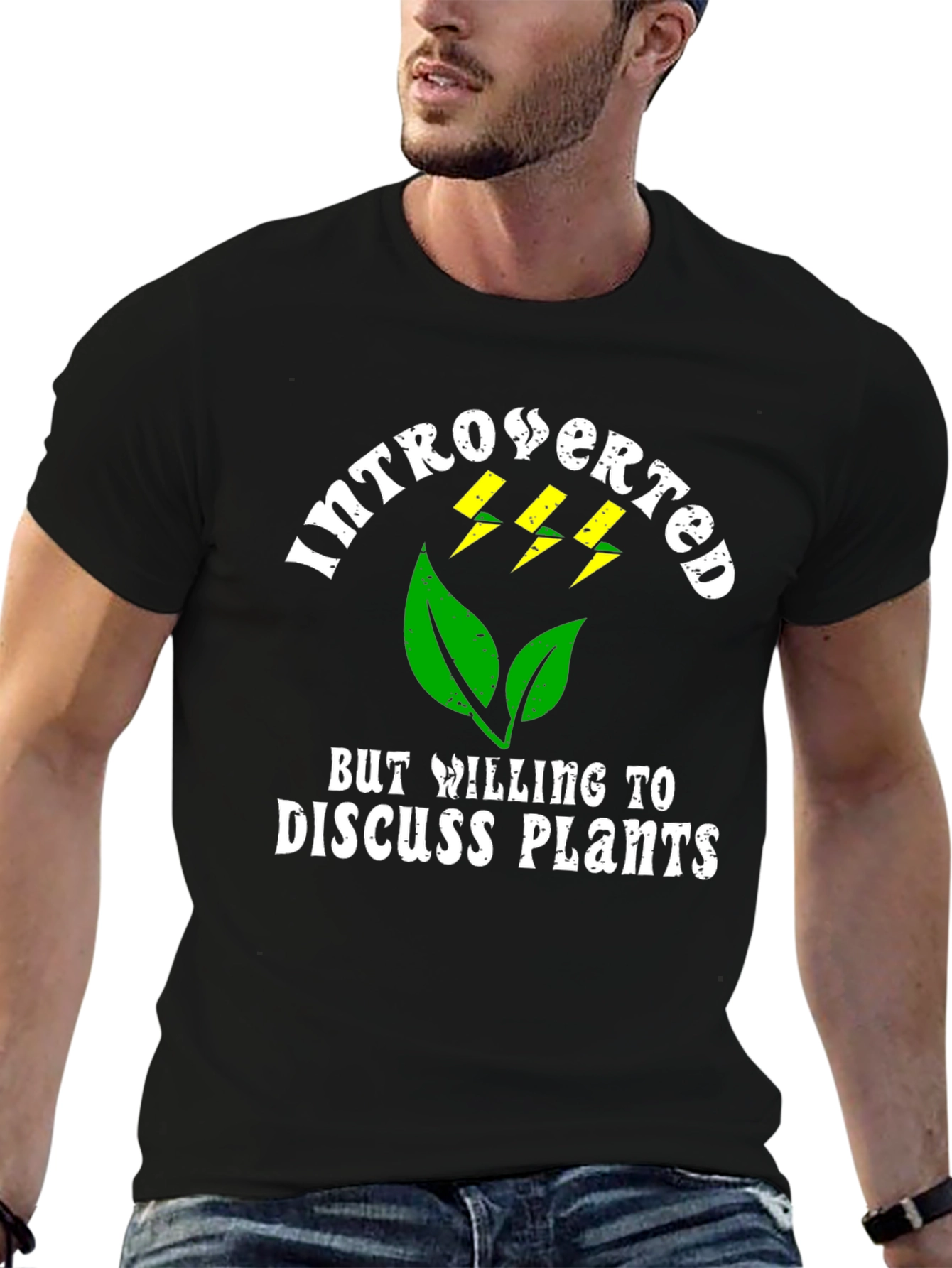 Introverted Plant Lover Graphic T-Shirt
