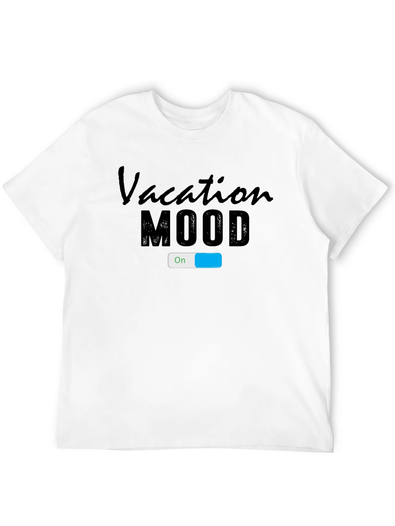 Vacation Mode On T-Shirt - Black Graphic Tee