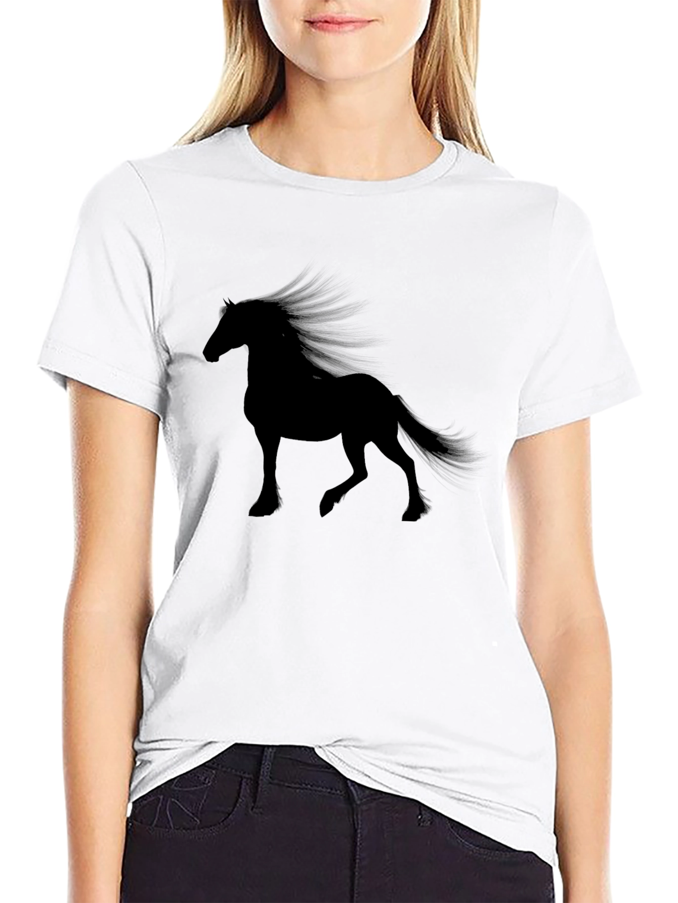 Black Horse Silhouette Tee