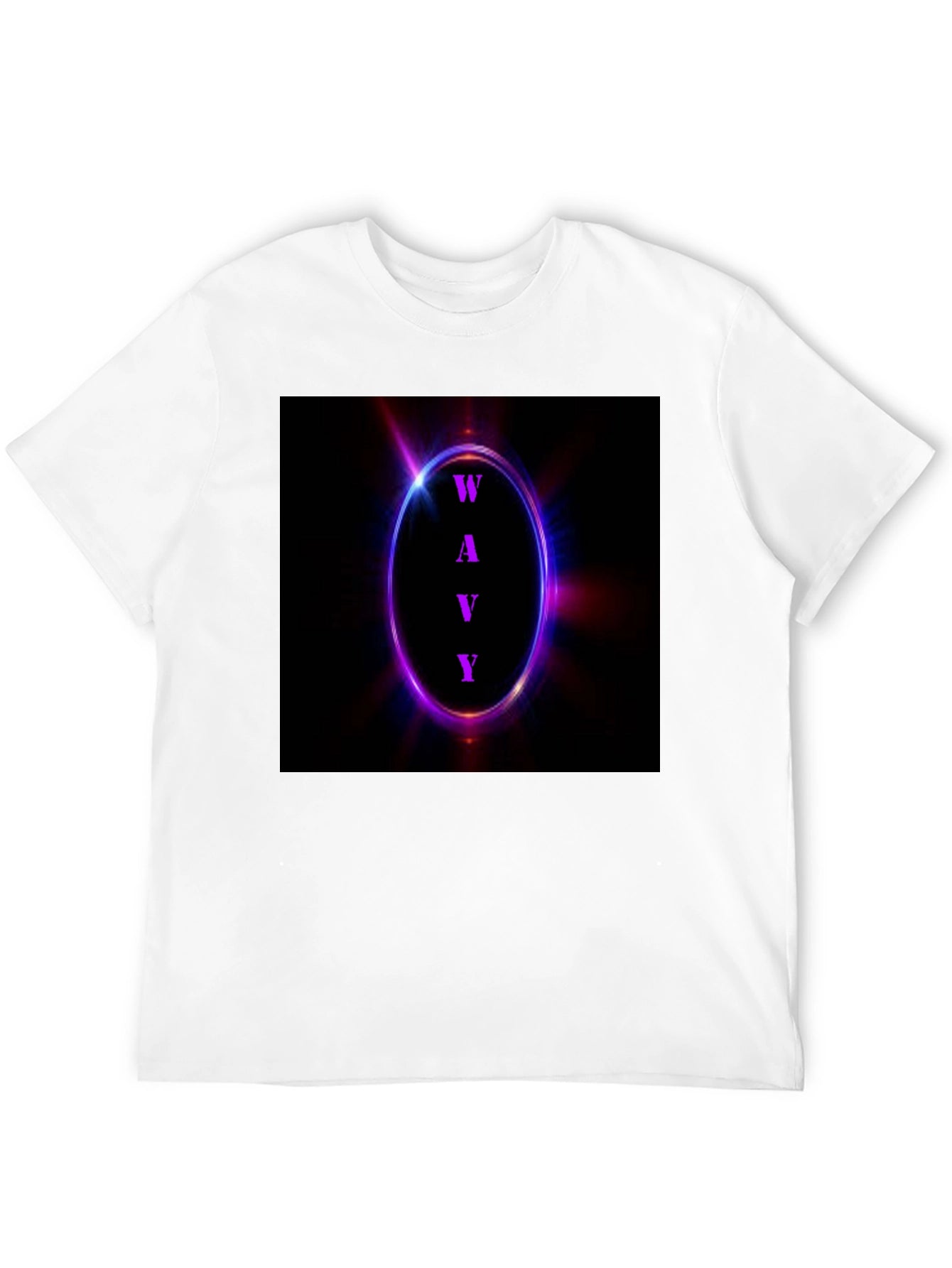 Wavy Graphic Tee - Neon Edge Style