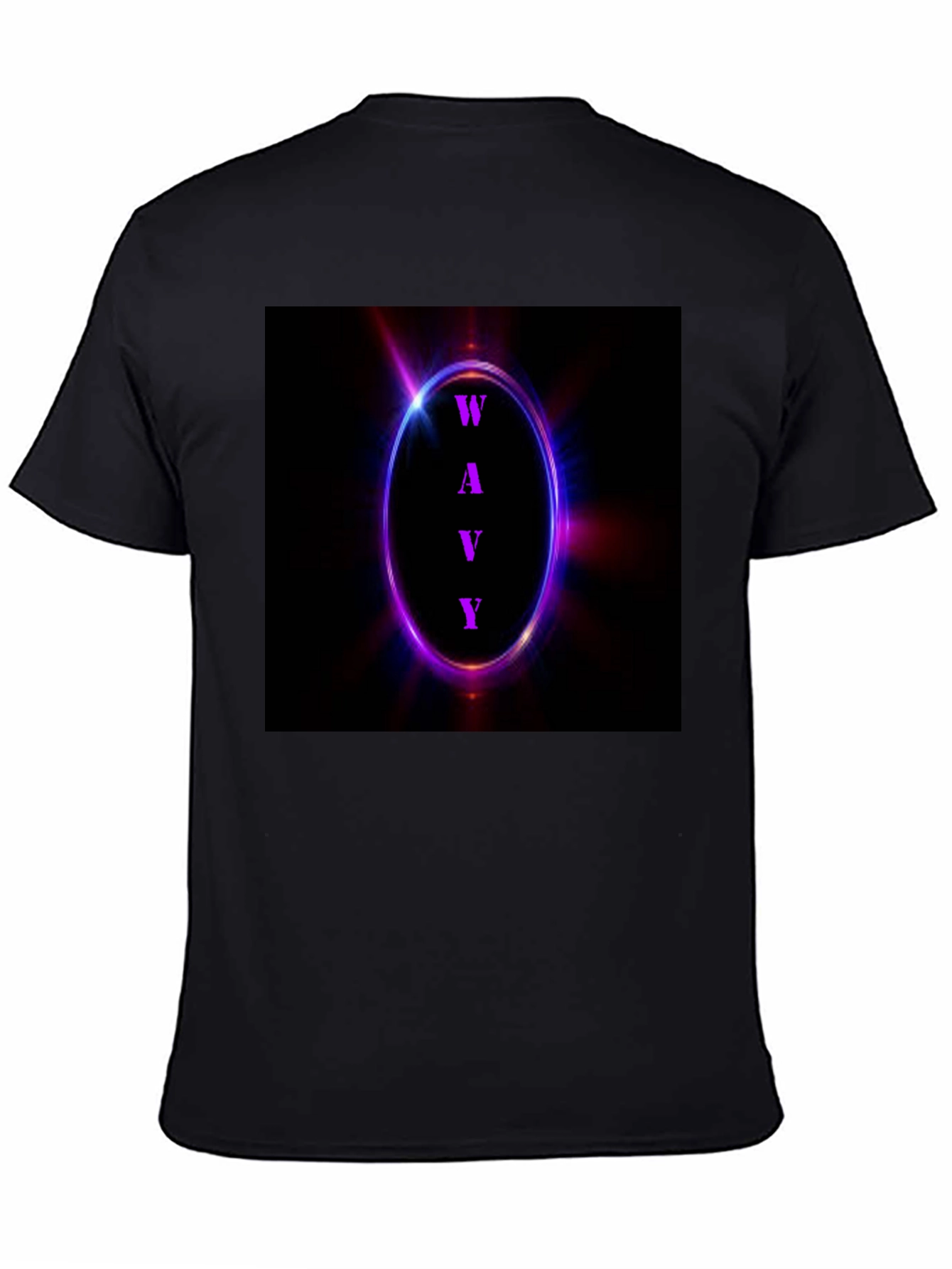 Wavy Graphic Tee - Neon Edge Style