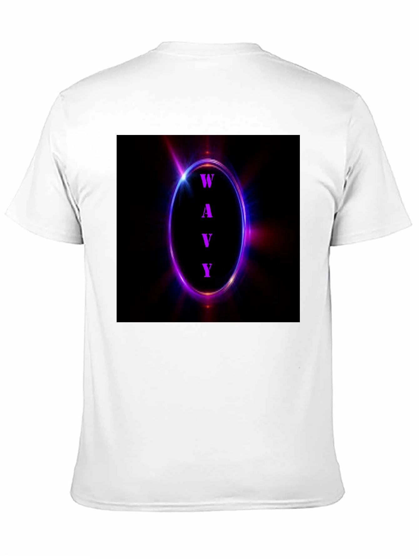 Wavy Graphic Tee - Neon Edge Style
