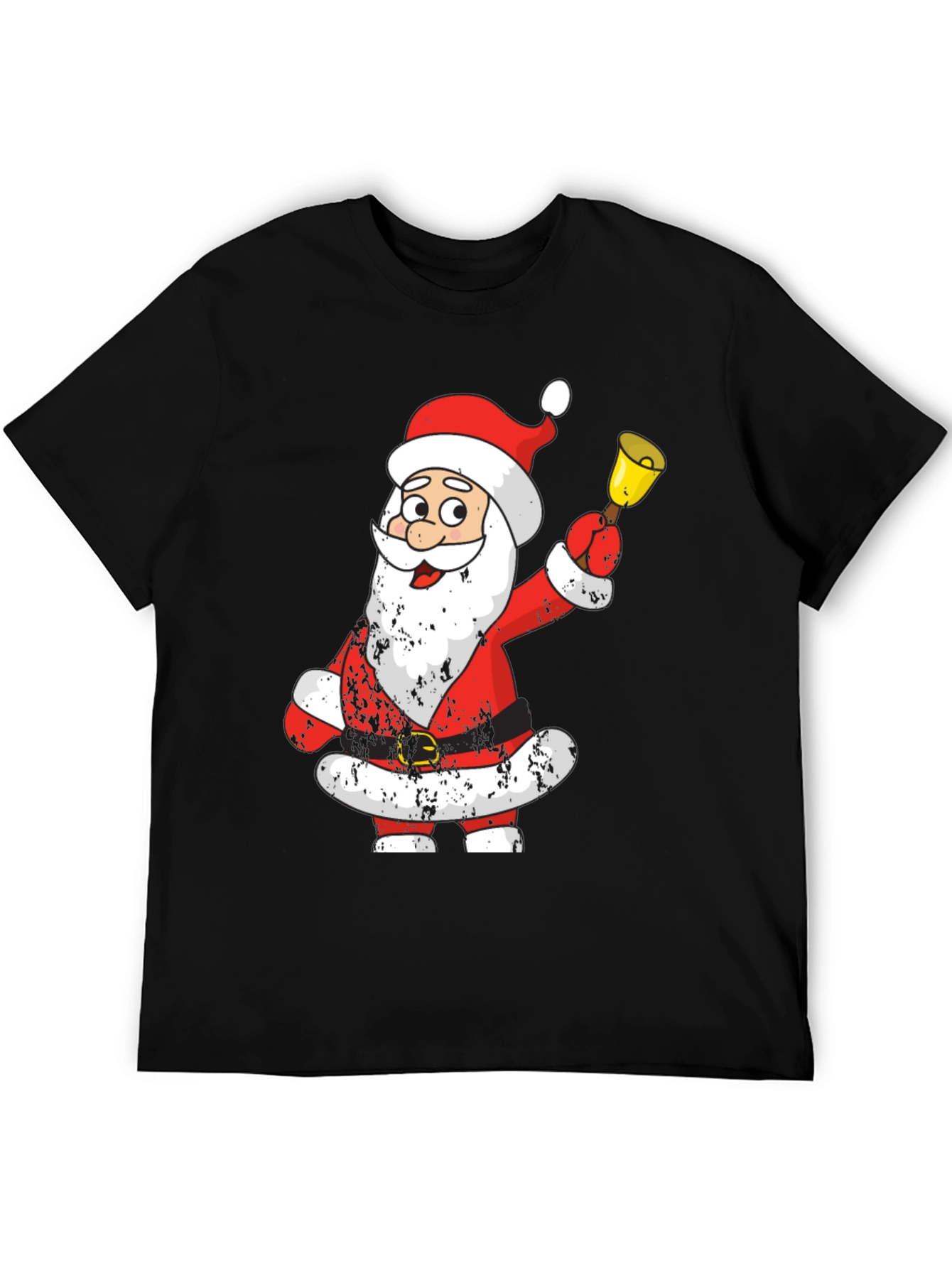 Festive Santa Graphic Tee - Holiday Cheer