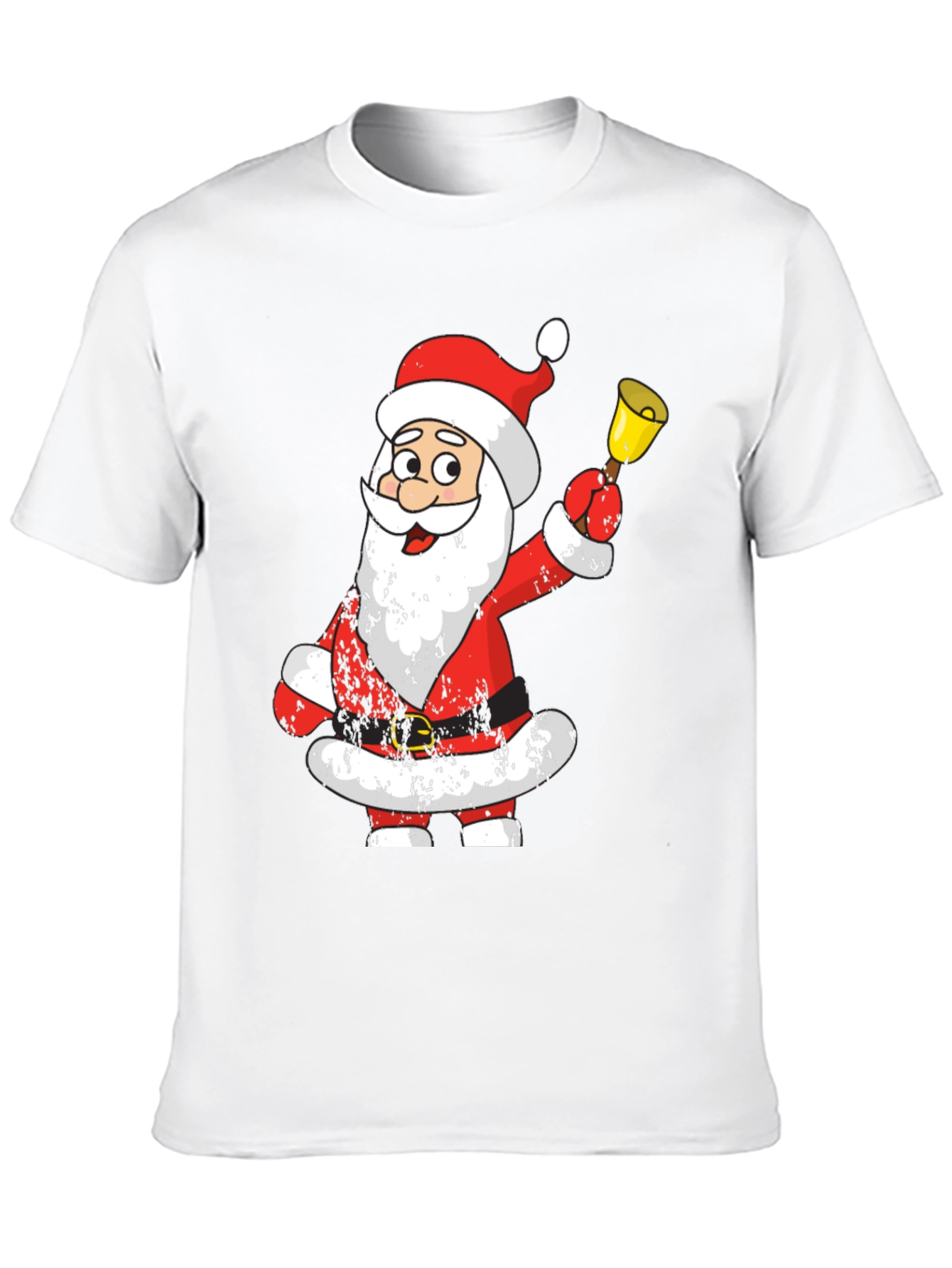 Festive Santa Graphic Tee - Holiday Cheer