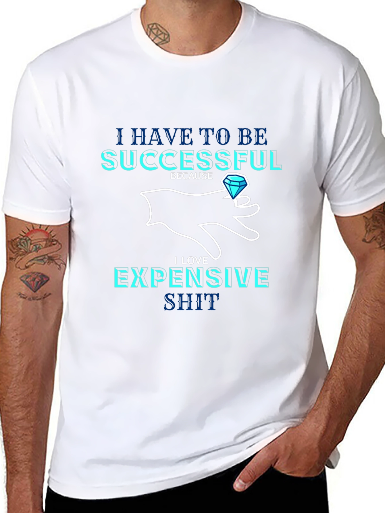 Successful & Expensive Black T-Shirt