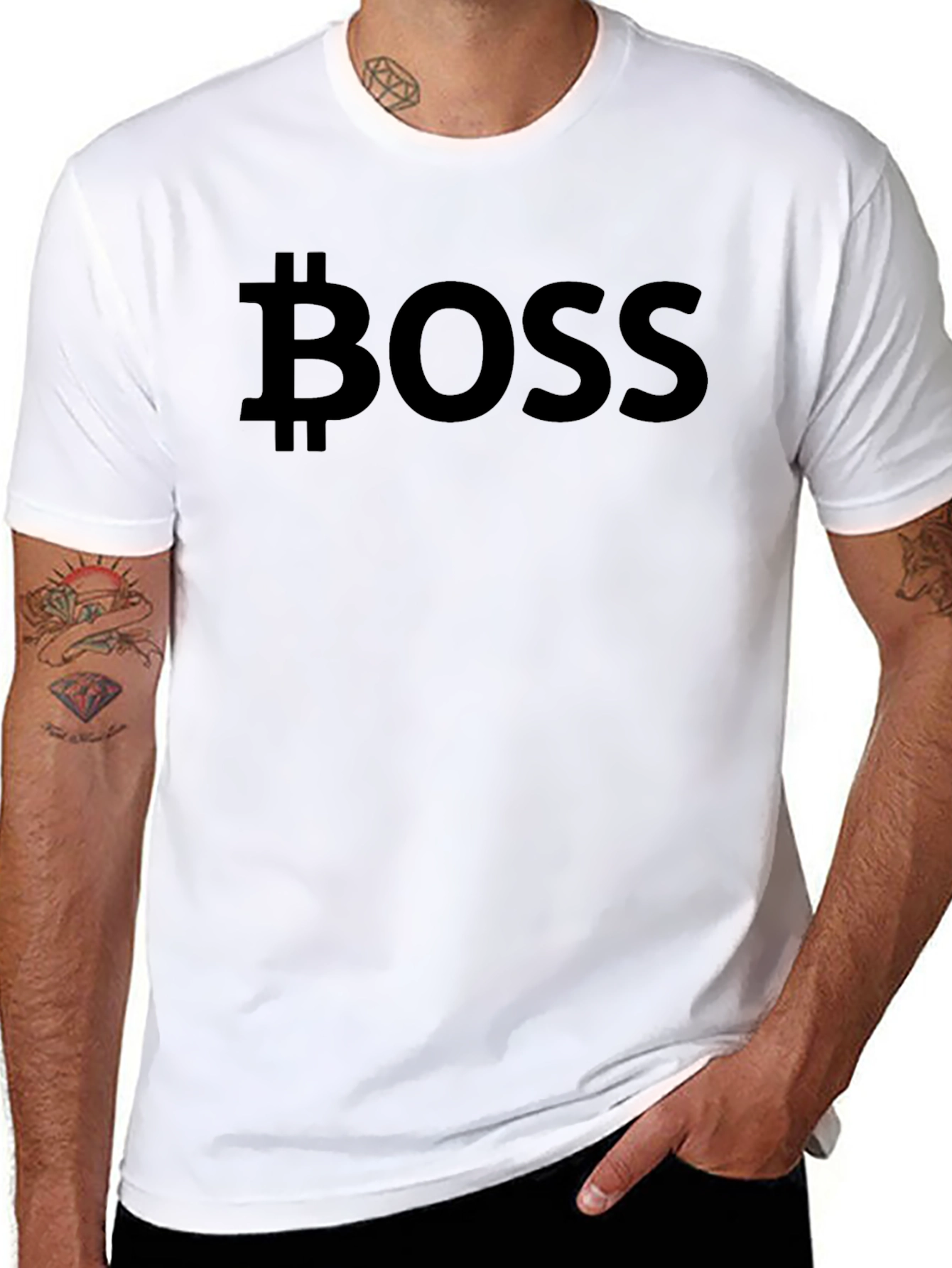 Bitcoin Boss Black T-Shirt - Crypto Currency Fashion