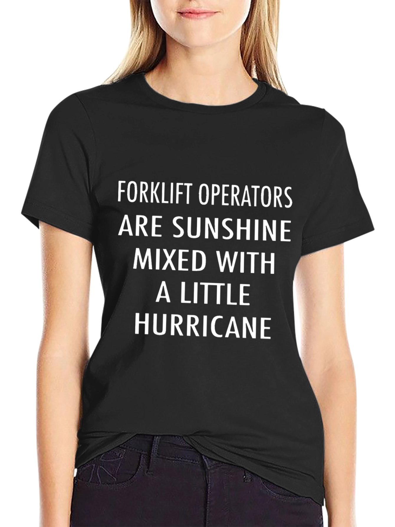Forklift Operator T-Shirt Sunshine Hurricane Funny Gift