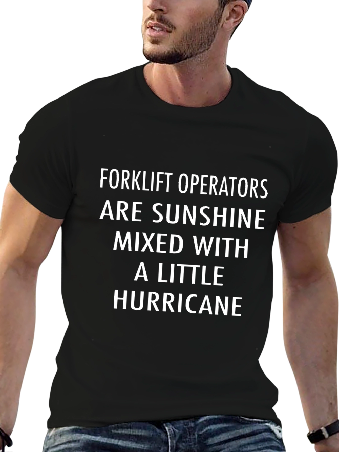 Forklift Operator T-Shirt Sunshine Hurricane Funny Gift