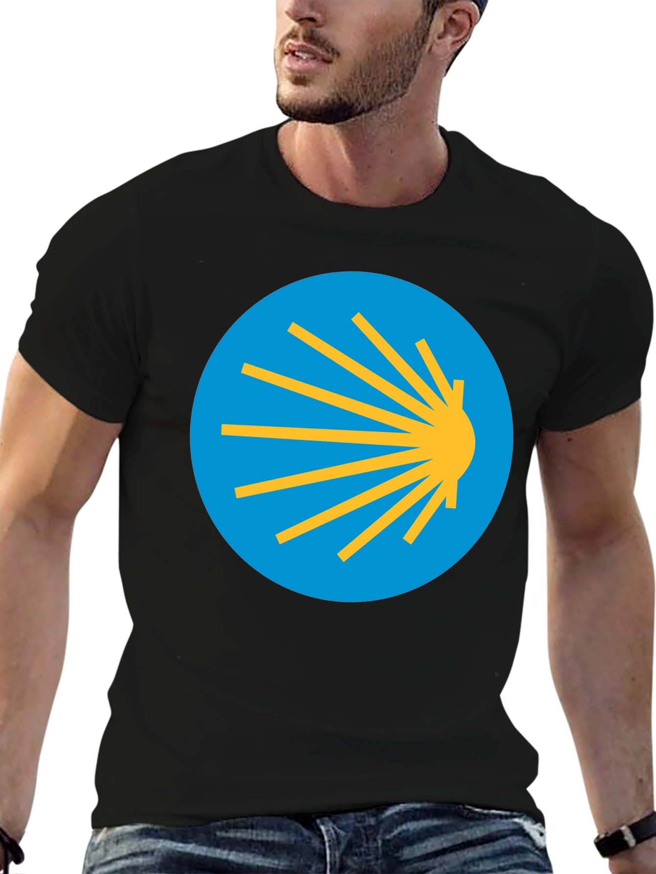 Camino de Santiago T-Shirt - Scallop Shell Symbol