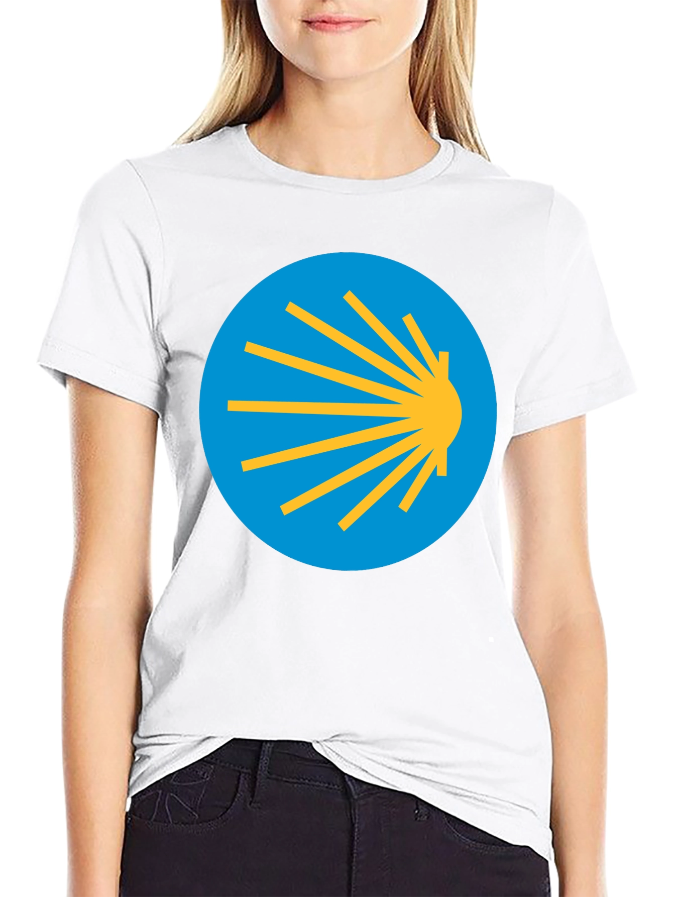 Camino de Santiago T-Shirt - Scallop Shell Symbol