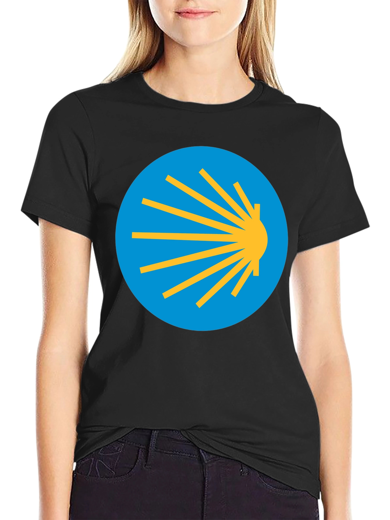 Camino de Santiago T-Shirt - Scallop Shell Symbol