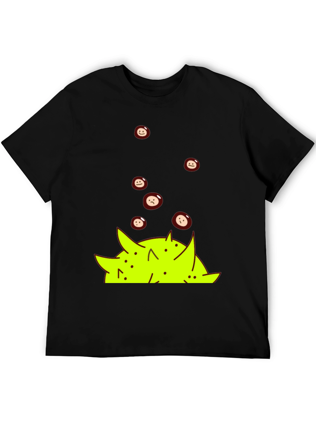 Emoji Pile Black T-Shirt