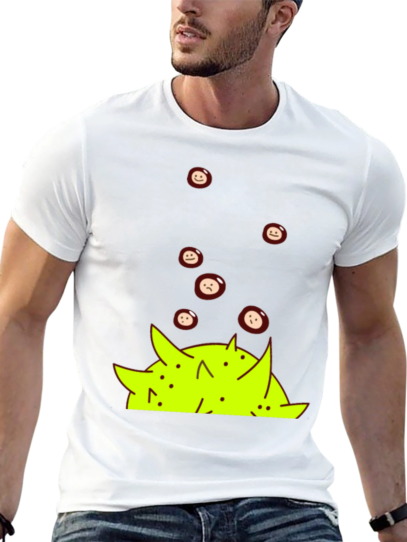 Emoji Pile Black T-Shirt