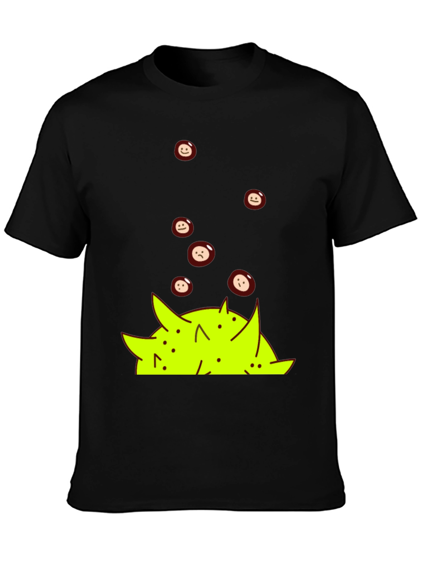 Emoji Pile Black T-Shirt