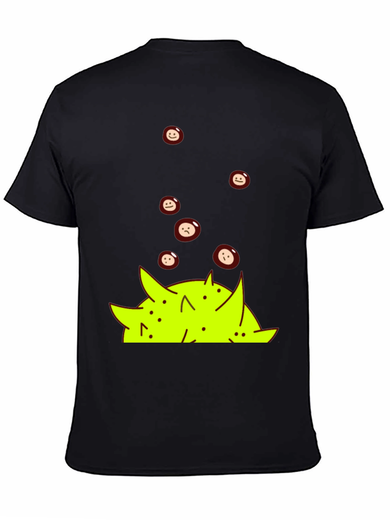 Emoji Pile Black T-Shirt