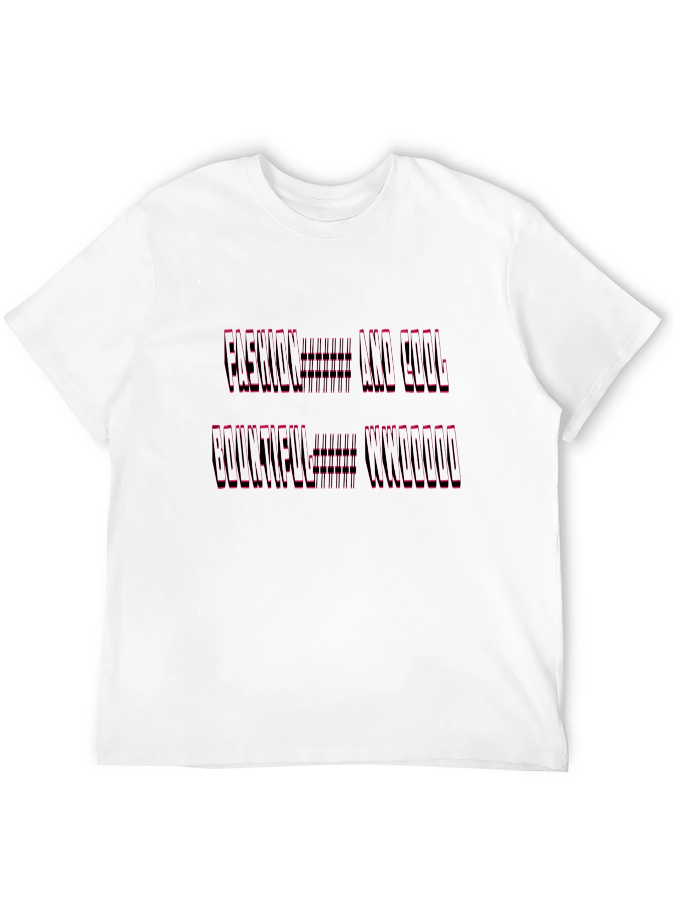 Modern Graphic Print Tee - Black