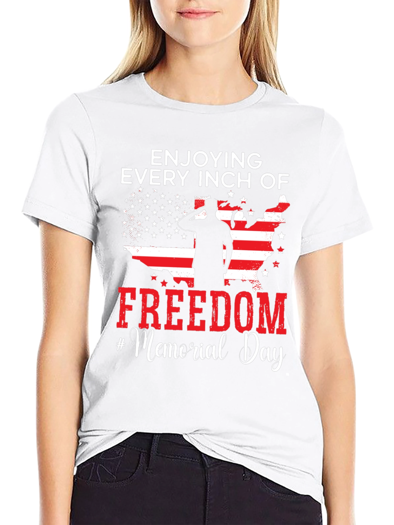 Enjoying Every Inch of Freedom Memorial Day T-Shirt