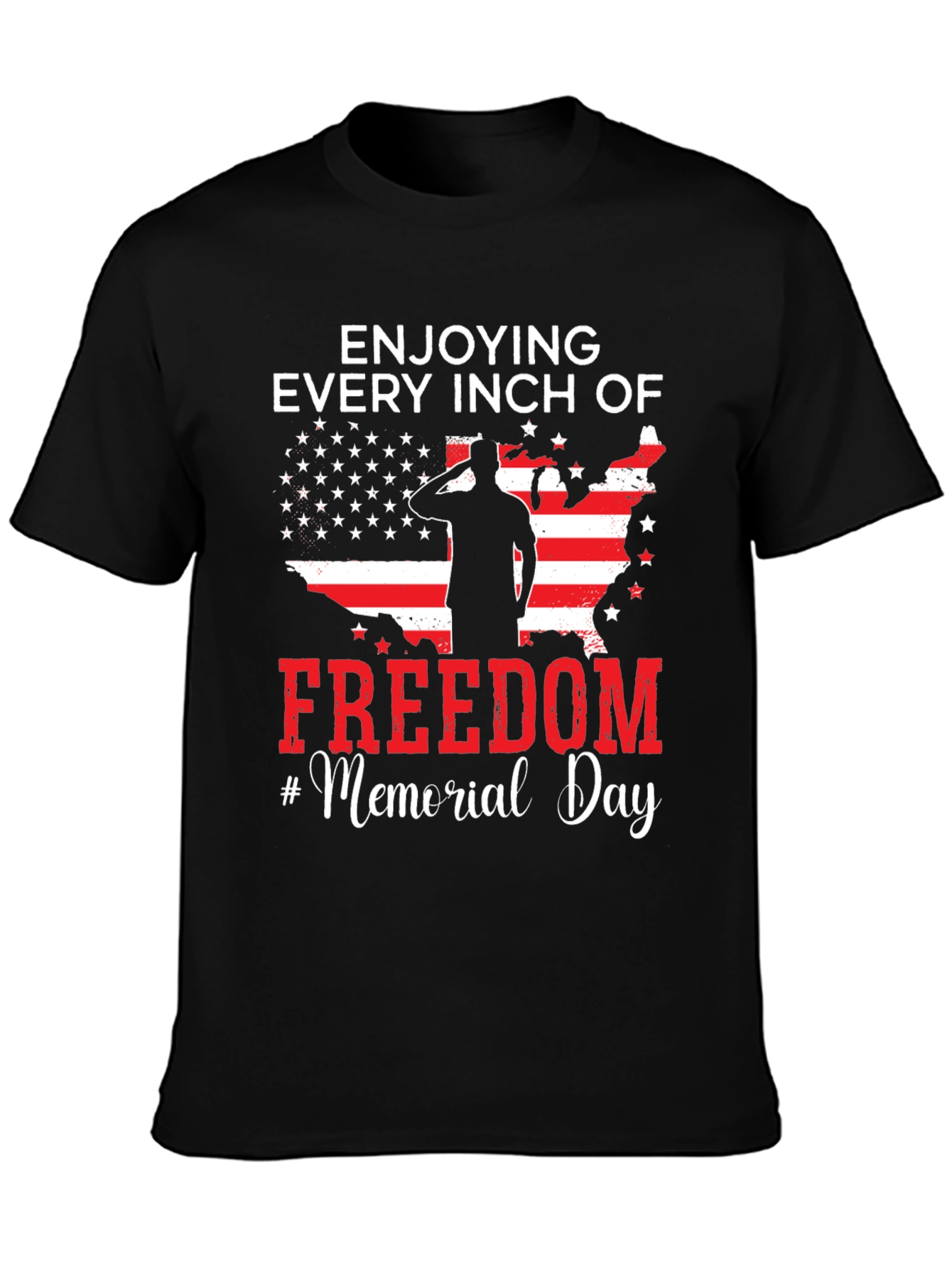 Enjoying Every Inch of Freedom Memorial Day T-Shirt