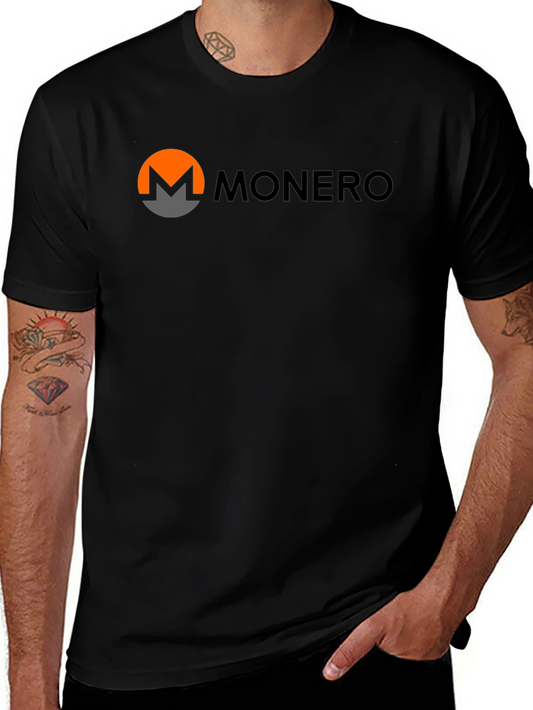 Monero Cryptocurrency Black T-Shirt