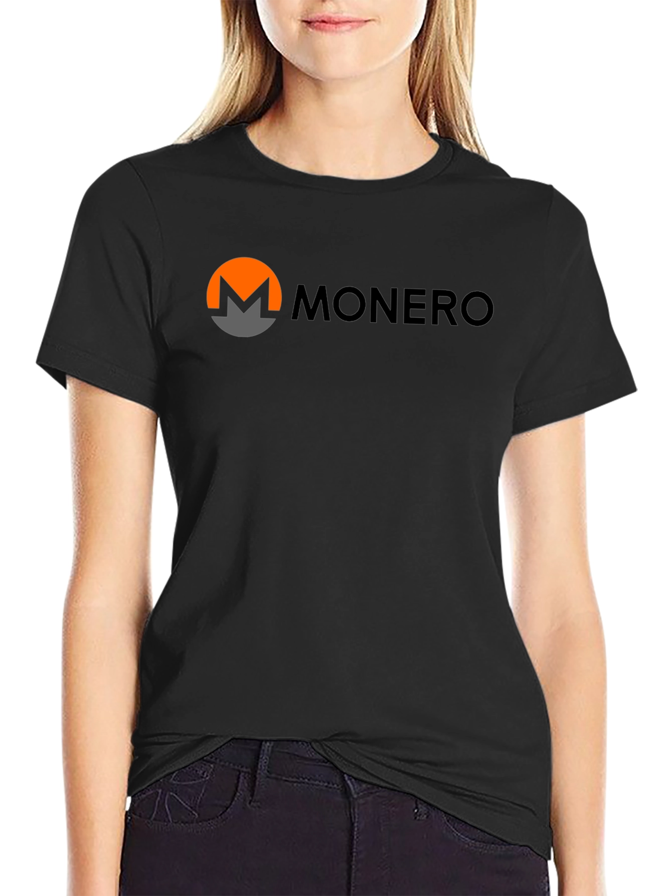 Monero Cryptocurrency Black T-Shirt