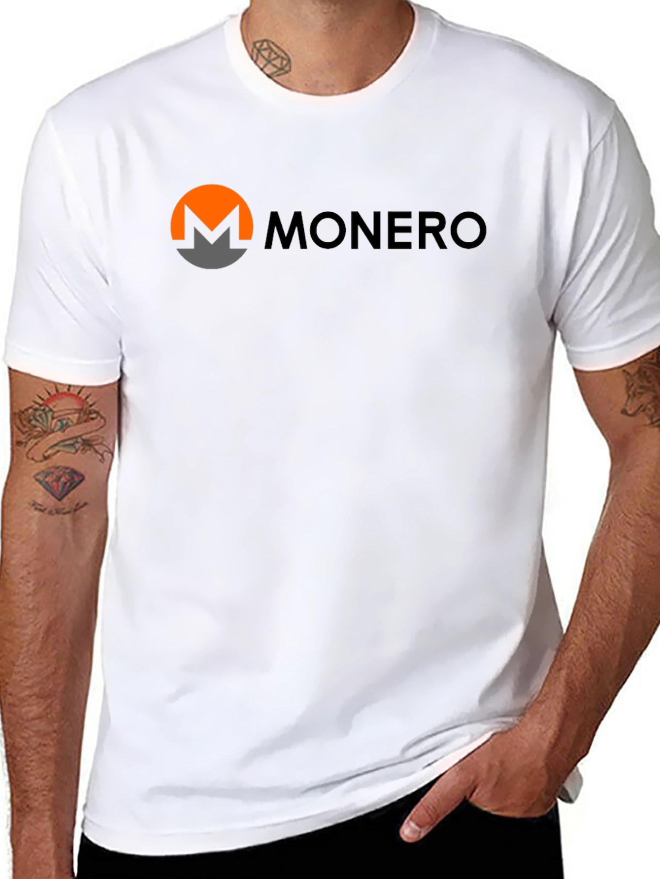 Monero Cryptocurrency Black T-Shirt