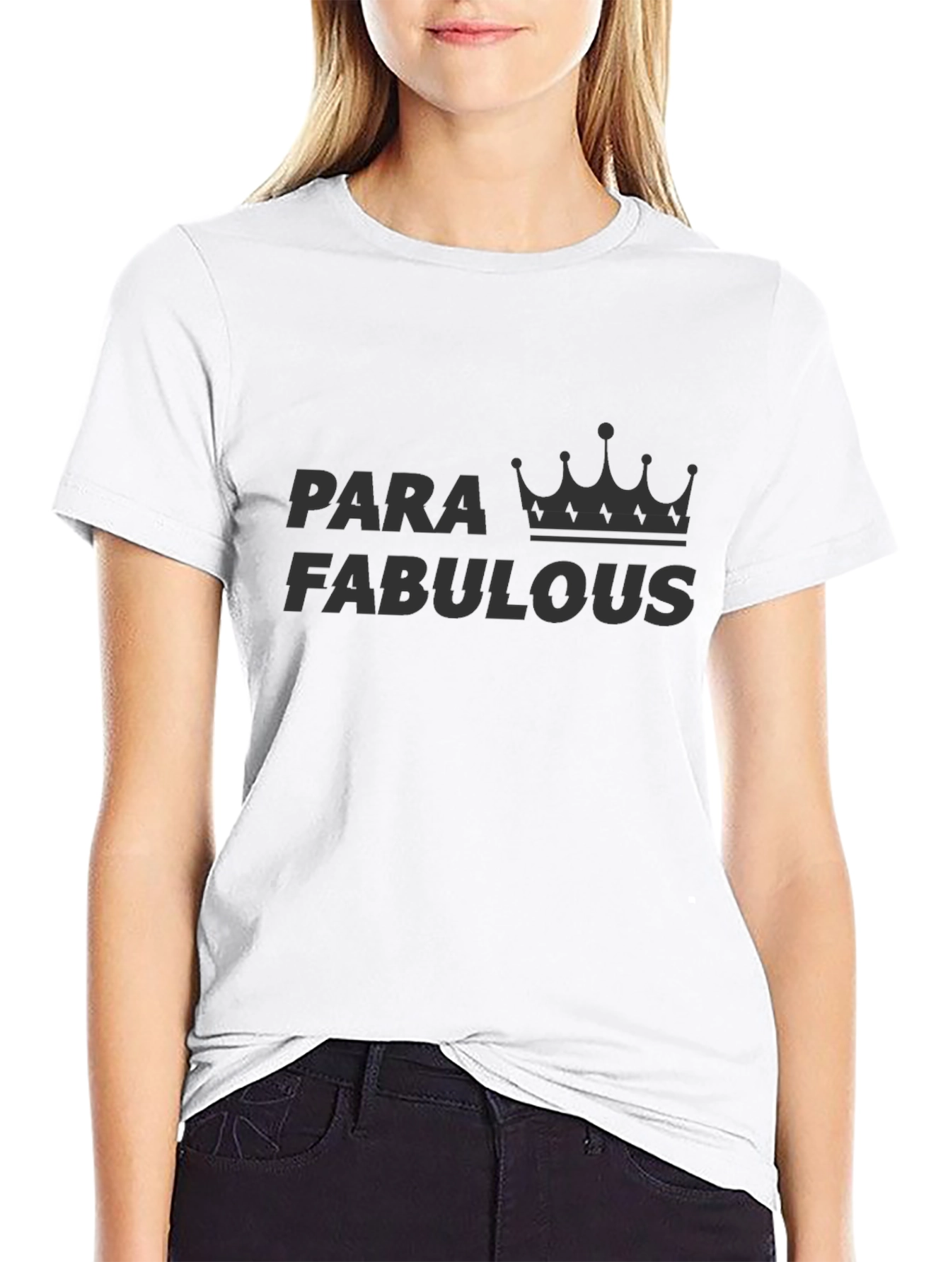Para Fabulous Crown Black T-Shirt