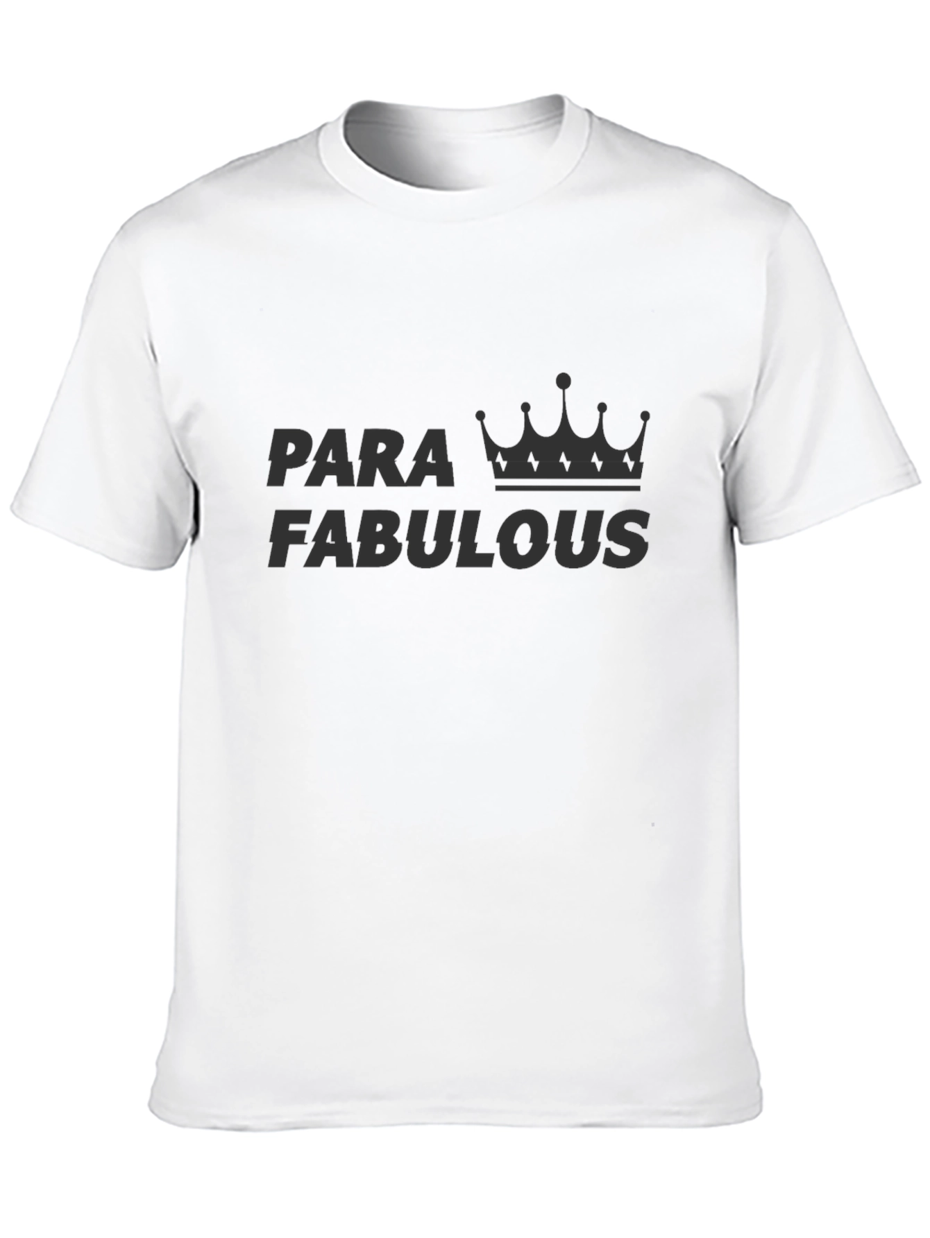 Para Fabulous Crown Black T-Shirt
