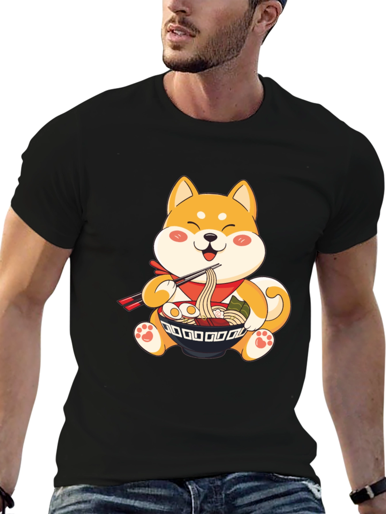 Shiba Inu Ramen T-Shirt - Cute Dog Lover Tee