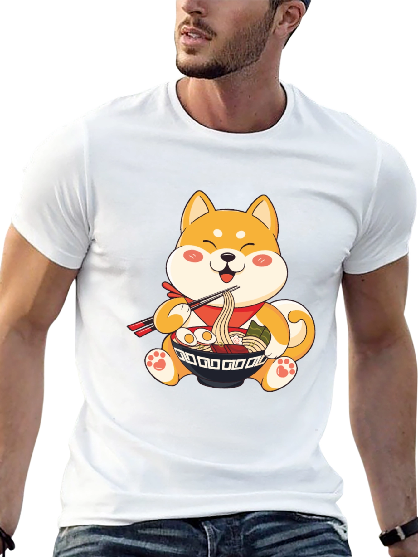 Shiba Inu Ramen T-Shirt - Cute Dog Lover Tee