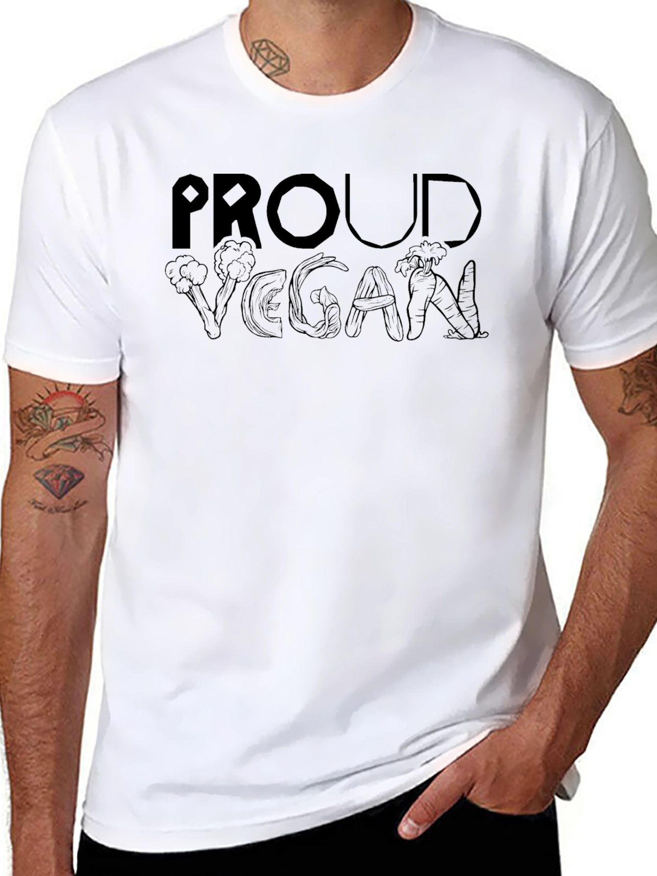 Proud Vegan T-Shirt - Plant-Based Lifestyle Apparel
